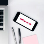 Milbank logo on mobile