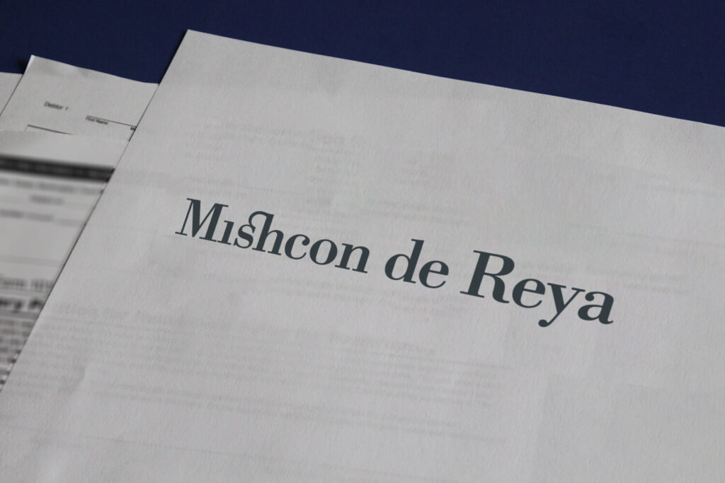 Mishcon de Reya logo on paper