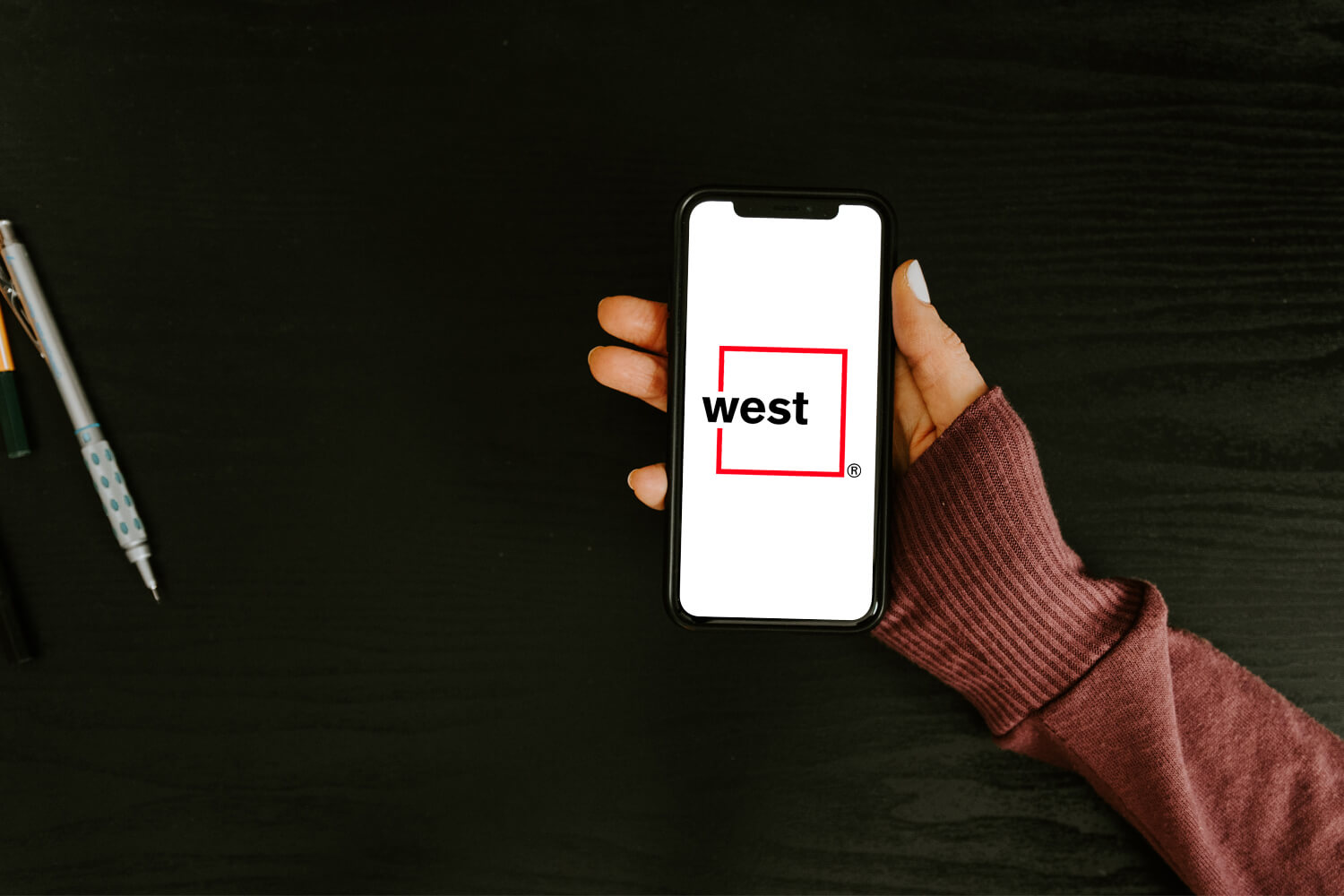 West UC logo on mobile