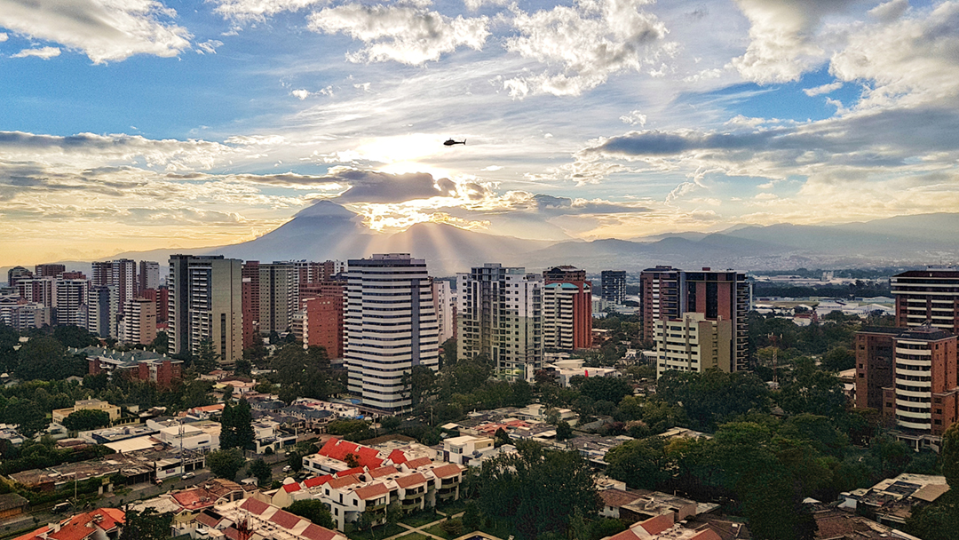 Landscape view of Guatemala city