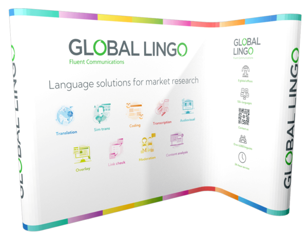 Global Lingos market research exhibition stand
