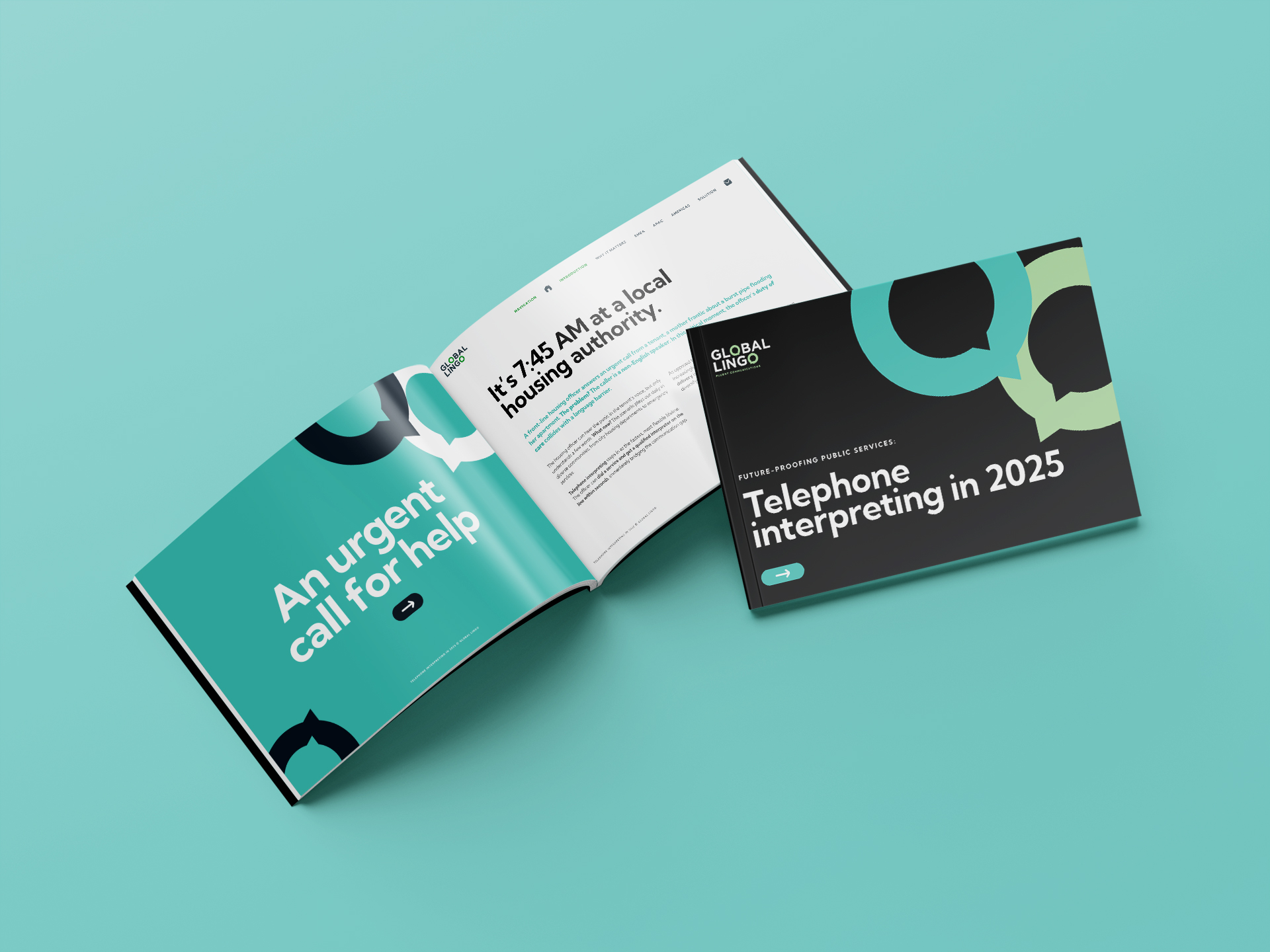 A physical copy of our telephone interpreting for the public sector white paper. 