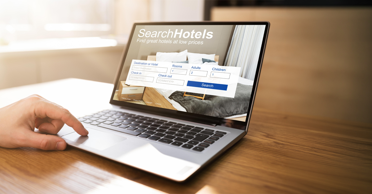 A hotel online booking journey