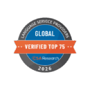 CSA Research 2026 Global Verified Top 75 Language Service Providers badge